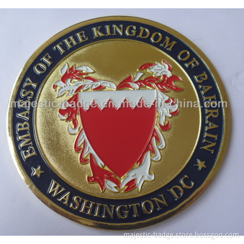 Gold Plating & Soft Enamel Customized Celebration Coin